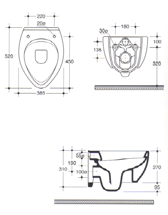 Master Ceramiche Vaso WC-istuimet