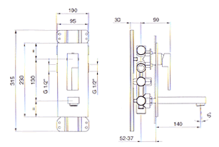 Fantini Plano 3310 Hanat